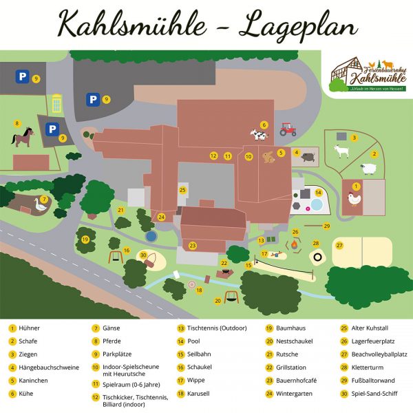 Bauernhof- und Landurlaub in Hessen - Kahlsmühle